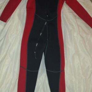 Red and Black Full Body Wetsuit